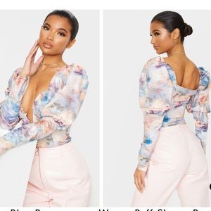 Puff sleeve corset top- PLT